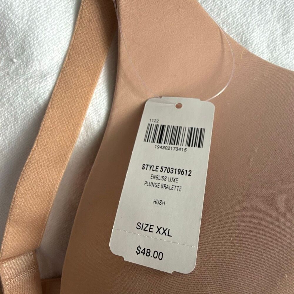 NWT Soma ENBLISS Luxe Plunge Bralette XXL - Hush - Picture 6 of 8